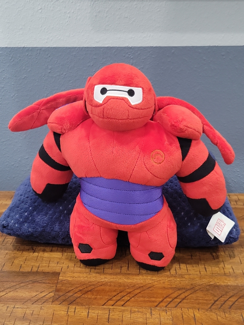 Disney Red Baymax Plush with Purple Belt
